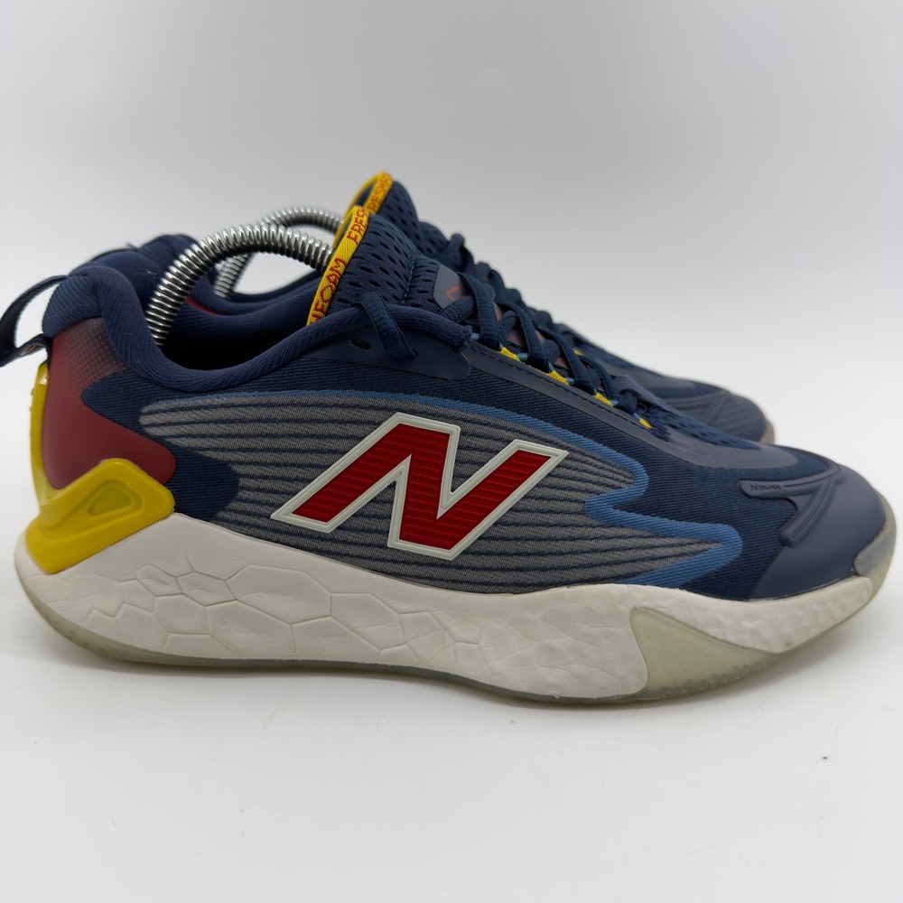 New Balance Fresh Foam Coco CG1 Navy Red Yellow Tennis Shoes Mens 8